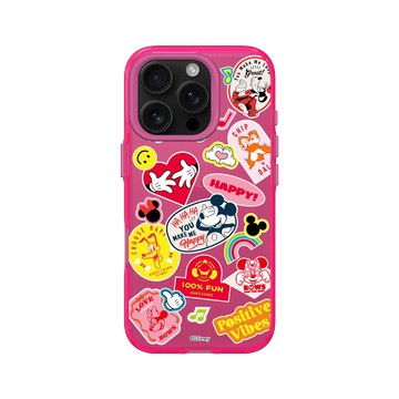 iPhone 16 Pro Clear 粉漾桃 - 迪士尼-米奇 Mickey - 迪士尼米奇系列 - 貼紙風格