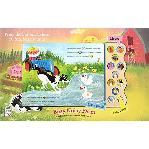 Busy Noisy Farm 10 Button Sound Book: A Noisy Adventure on a Busy Farm (Int