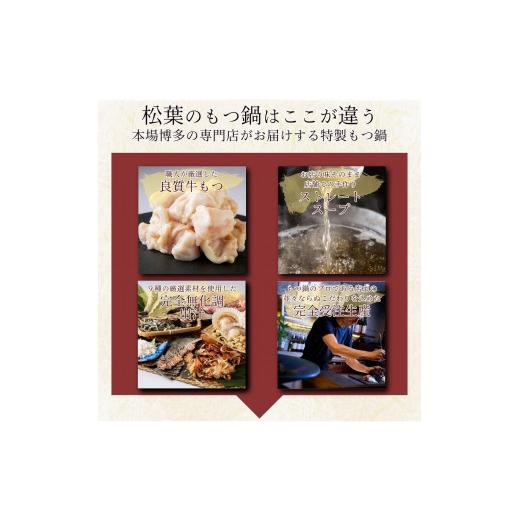 ふるさと納税 福岡県 大任町 博多もつ鍋3人前3種類の味食べ比べセット