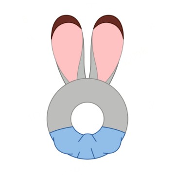 Miniso 迪士尼瘋狂動物城系列立體束髮帶（JUDY）ToysRUs玩具反斗城