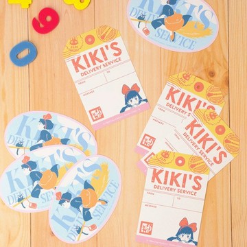 真愛日本 日本製 造型留言卡附信封組 吊牌 淡彩 魔女宅急便 造型卡片 宮崎駿 吉卜力