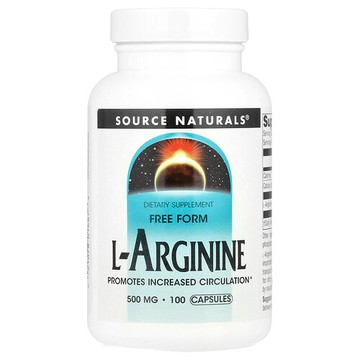 Source Naturals, L-精氨酸，遊離態，100 粒膠囊