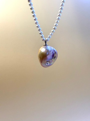 緋露 巴洛克珍珠頸鏈