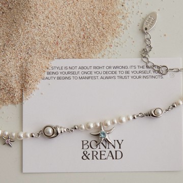 【BONNY&READ飾品】愛麗兒的海底世界手鍊 鋯石 海星 手鍊 手環