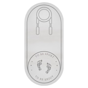 跳繩墊 FA024 TPE環保材質  130 x 61 x 0.8cm  灰色  1個