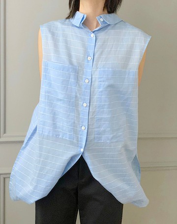 UUIN   _ 盒褶設計感無袖背心