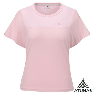 【ATUNAS 歐都納】女酷涼節能抑菌短袖T恤A1TS2606W淺粉