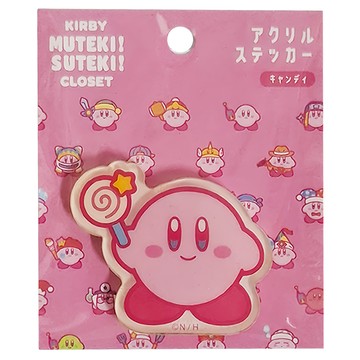 T'S FACTORY 壓克力貼 54x44x3mm 用於手機殼裝飾  卡比棒糖 粉色  1個