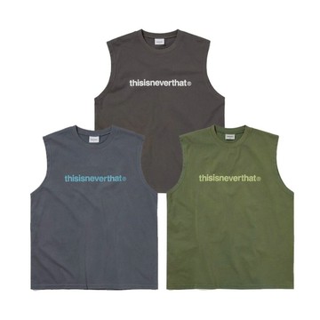Thisisneverthat T-Logo Sleeveless 醃黃色/碳黑/深藍 無袖Tee TN251TTSST09