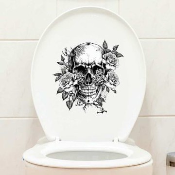 【MR.ZAKKA】創意萬用裝飾貼紙-萬聖節主題 個性搞怪骷髏頭 C款 居家布置 DIY可移式壁貼 無痕壁貼 牆貼