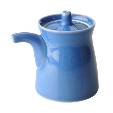白山陶器 日本G型醬油壺-藍-120ml