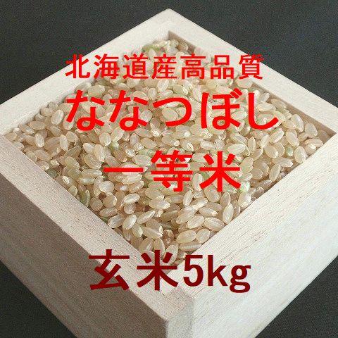 北海道産 高品質ななつぼし 一等米 玄米5kg （令和4年産）