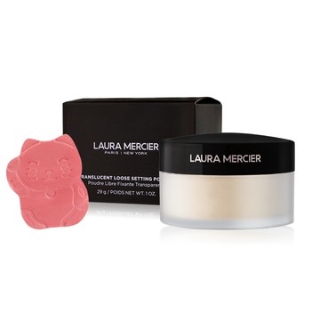 Laura mercier 招財煥顏透明蜜粉組[蜜粉+粉撲]