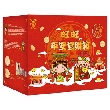 旺旺 平安發財箱 綜合零食禮盒 857g  1盒