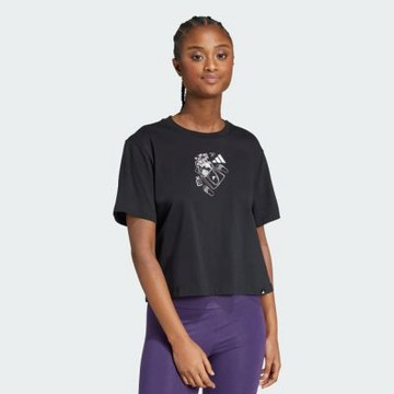 adidas 愛迪達 短袖上衣 女 訓練 慢跑 W MINI T 黑 JV6089