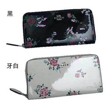 限時 滿3千賺10%點數↘ | ~雪黛屋~COACH 長夾國際正版保證進口防水防刮鏡面皮革U型拉鍊包覆主袋附品證購證塵套提袋等10-15日C262941
