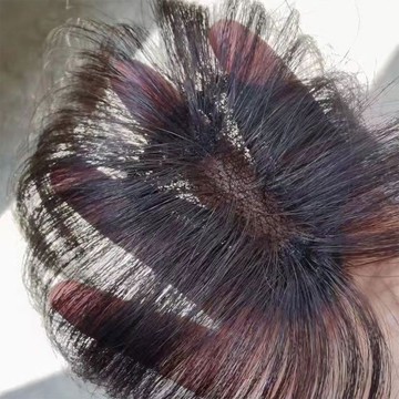 🔥【修飾臉型】3D劉海假髮片女頭頂仿全真髮夏季輕薄透氣自然前額高顱頂補髮片