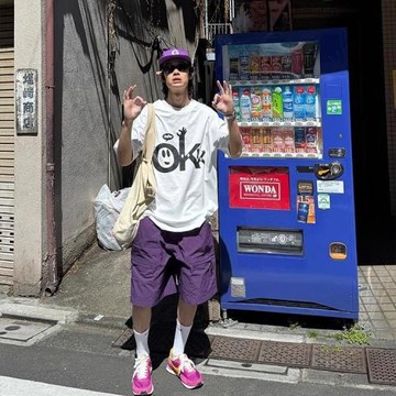 美式復古抽繩多口袋工裝短褲男女寬松薄款防水情侶五分褲休閑百搭