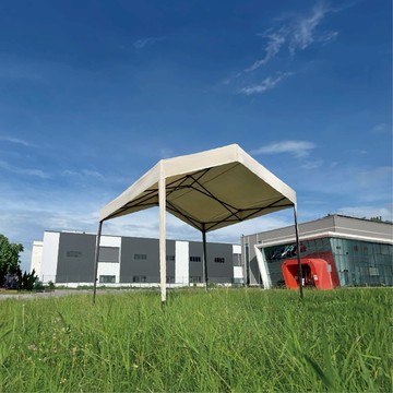 【振盛塑膠】六角山形帳（折疊式帳篷）/牛津布六角骨架/米色