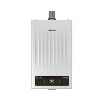 櫻花渦輪增壓強排熱水器16L天然/DH1695H(NG1/FE)