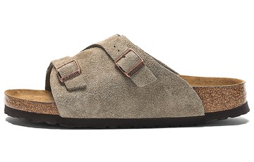 BIRKENSTOCK ZRICH SOFT FOOTBED SUEDE LEATHER TAUPE