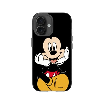 iPhone 16 Clear (相機按鈕) 酷墨灰 - 迪士尼-米奇 Mickey - 米奇看著你