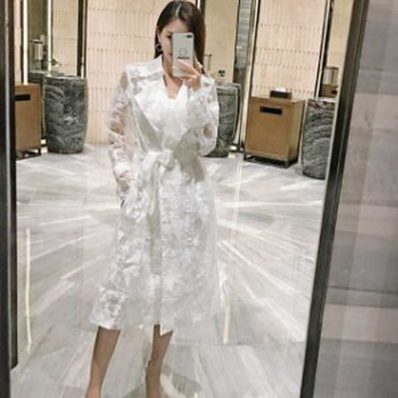 Chico 新作 春秋 レディースアウター トレンチコート 白 ホワイト  