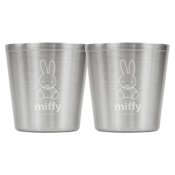 miffy 米飛 不鏽鋼雙層杯  2個  米菲