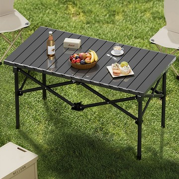 免運/快速出貨 露營桌椅戶外碳鋼折疊桌子戶外桌椅蛋卷桌擺攤便捷式野餐全套裝備