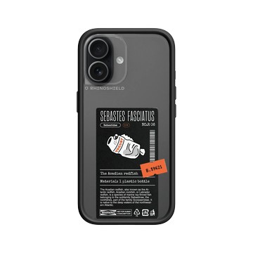 iPhone 17 Mod NX -邊框背蓋組合 (相機按鈕) 黑 - Marine Debris - 塑膠瓶條紋平鮋