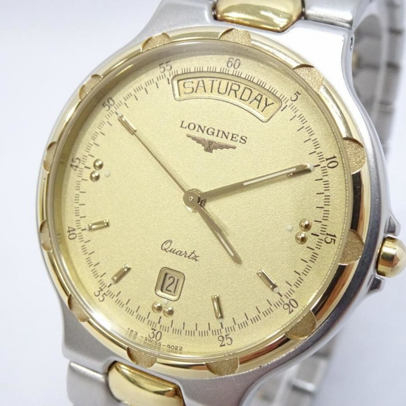 LONGINES ロンジン L3.633.2 腕時計(クォーツ) ゴールド LONGINES ロンジン コンクエスト ゴールドカラー クオーツ