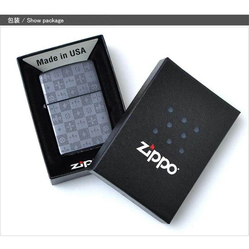 ジッポー ZIPPO ライター COLOR YURI モノグラム 両面加工 25YURI-BK