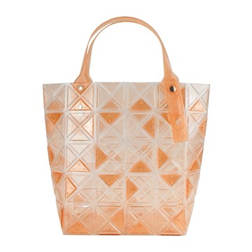 [平輸版]ISSEY MIYAKE 三宅一生 BAOBAO DAZZLE 5x6透明手提袋-橘
