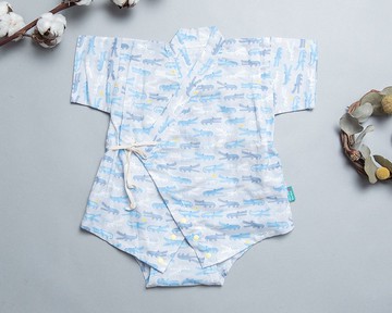 包屁甚平-動物10 嬰幼兒 寶寶 包屁衣和服 浴衣 睡衣 禮盒新生兒