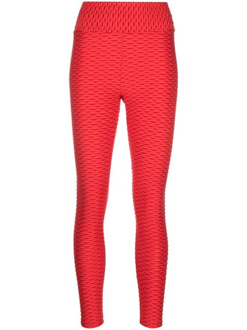Atu Body Couture - x Tessitura high-waisted leggings - women - Elastane/Polyester - XS - Red