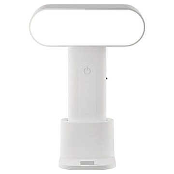 Kyhome 可立可掛便攜式LED閱讀檯燈/學習護眼桌燈/床頭小夜燈 T28  白色