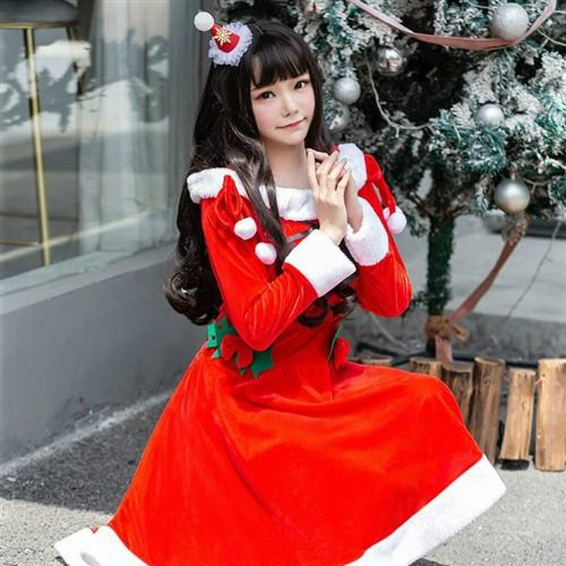 最愛 コスプレ サンタワンピースセット