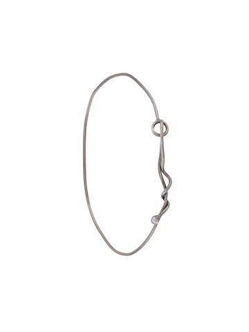Jacqueline Rabun - A Line of Love bracelet - unisex - Oxidised Sterling Silver - One Size - Metallic