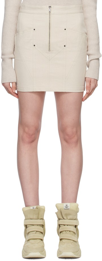 Isabel Marant 灰白色 Teller 短裙