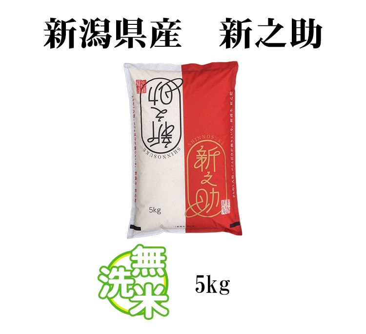 新米 無洗米 5kg 新之助 しんのすけ 新潟県産 令和5年産 1等米 新之助 しんのすけ お米 5キロ 安い 送料無料