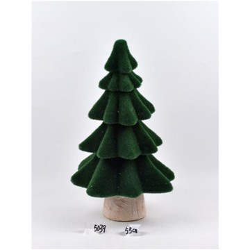 圣誕節裝飾用品布藝毛絨圣誕樹造型桌面擺件商場學校櫥窗場景布置