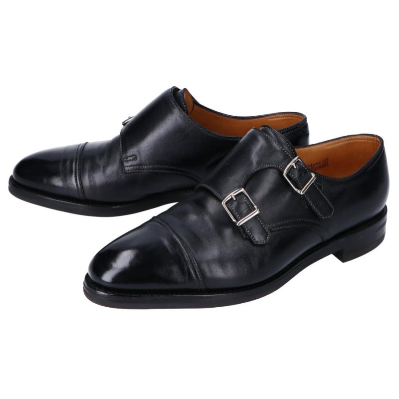 JOHN LOBB ジョンロブ WILLIAM ウィリアム 9795ラスト カーフ ダブルモンクストラップシューズ 5 1/2EE ブラック メンズ  | LINEショッピング