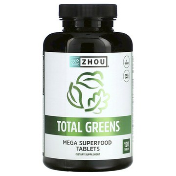 Zhou Nutrition, Total Greens，120 片