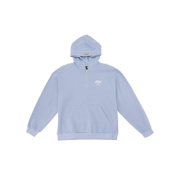 CONVERSE LOOSE HOODIE FLEECE TOP OCEAN RETREAT 中性連帽衫 藍-TWUCJ405-BI5
