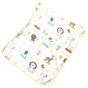 竹纖維三層嬰兒防水隔尿墊 大號 干濕墊  大獅子樂園  60 x 90cm  1個