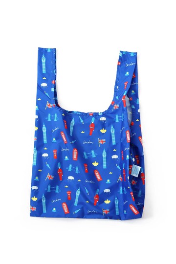 【Simple Zone】英國 Kind Bag 環保收納購物袋-中-倫敦