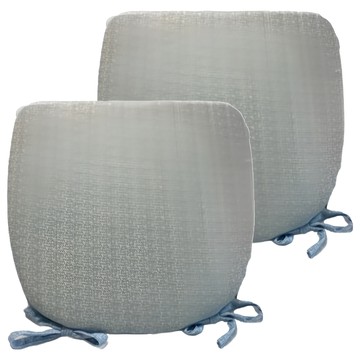 J&N 寧夏涼感餐椅墊 2入  43 x 43 x 3cm  藍色