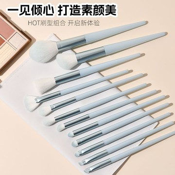 免運🩰12支化妝刷套裝柔軟刷毛散粉刷點彩腮紅刷眼影刷眼線刷化妝工具鼻影刷 修容刷 遮瑕刷 脣刷 眉刷 高光刷 刷具