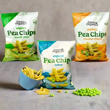 壽滿趣 Peachips紐西蘭有機青豌豆脆片100g(3種口味任選)