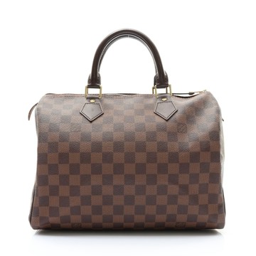 LOUIS VUITTON LV 路易威登 Speedy30 手提包 棕色 棋盤格帆布 N41531 【二手名牌BRAND OFF】